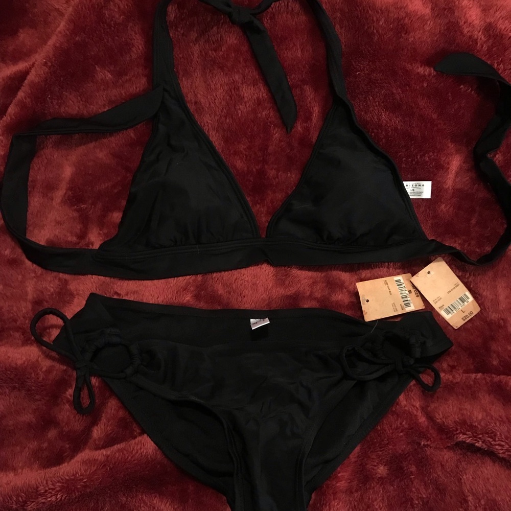 Brand NWT Arizona Juniors Black Bikini- L/M